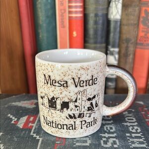 VINTAGE Collectible Mesa Verde National Park Speckled Espresso Mug Made in Japan